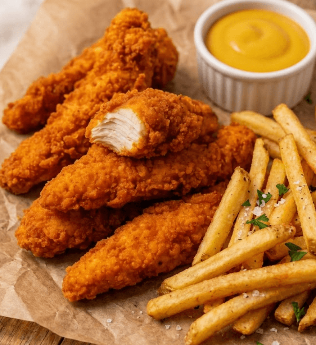 chicken fingers + fries