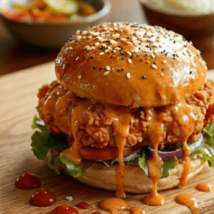 Saucy Chick Crunch Burger